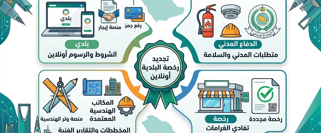 تجديد رخص البلدية